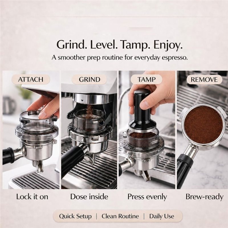 프로모션! 트위스트-록 포터필터 깔때기 54mm 도징  - Breville Espresso Barista Touch 리뷰 및 가격