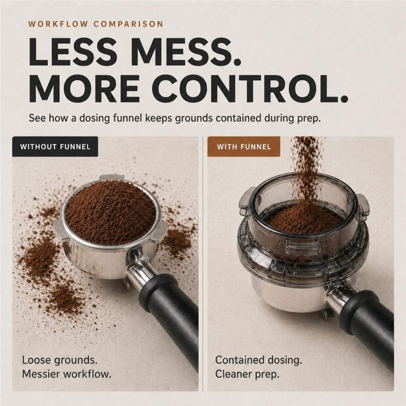 프로모션! 트위스트-록 포터필터 깔때기 54mm 도징  - Breville Espresso Barista Touch 리뷰 및 가격