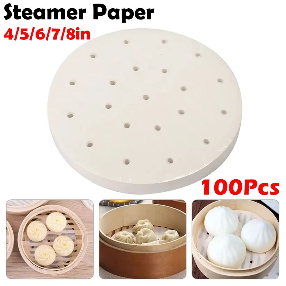 100Pcs 찐 종이 찐빵 과자 비 스틱 종이 딤섬 빵 - Kitchen Appliances Restaurant 리뷰 및 가격